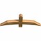 Ekena Millwork Bellingham Rough Sawn Timber Gable Bracket, Western Red Cedar, 48"W x 16"H x 4"D x 4"F, 8/12 Pitch GBW048X16X0404BEL00RWR - alternate 4